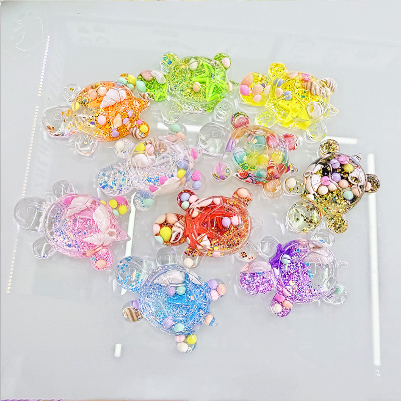 Zhehui Handicrafts Douyin Bestsellers: Turtle, flowing sand, starfish turtle, black and gold turtle, red starfish turtle, oil-soaked turtle, blind box and blind bag, diy gift Specification image