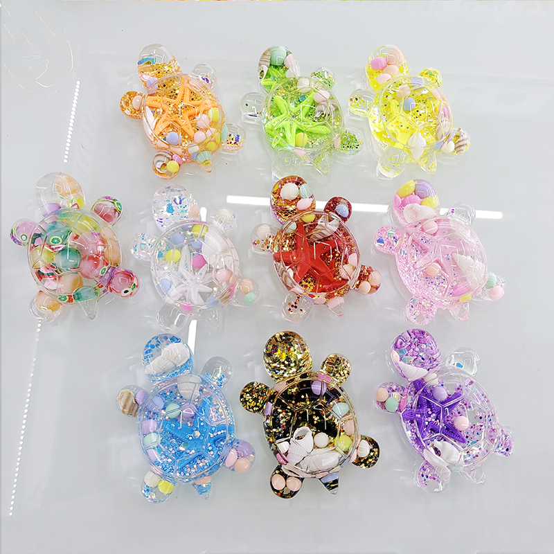 Zhehui Handicrafts Douyin Bestsellers: Turtle, flowing sand, starfish turtle, black and gold turtle, red starfish turtle, oil-soaked turtle, blind box and blind bag, diy gift details Picture