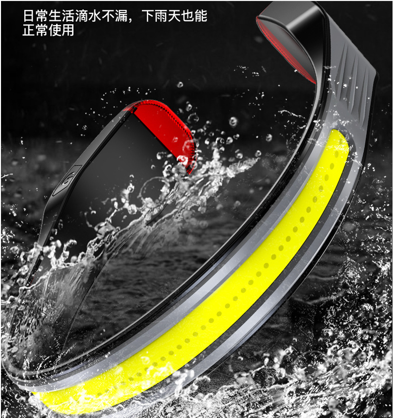 探美新款无头灯带便携两用头灯 Type-C充电户外跑步钓鱼灯 挂脖灯详情7