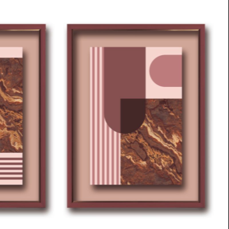 炫彩双拼三件套装饰画产品图