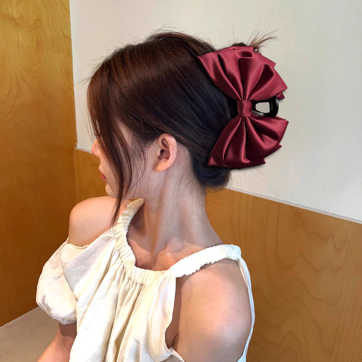 超大号蝴蝶结抓夹鲨鱼夹发卡发量多女发抓在逃公主发夹新款后脑勺发夹发夹产品图