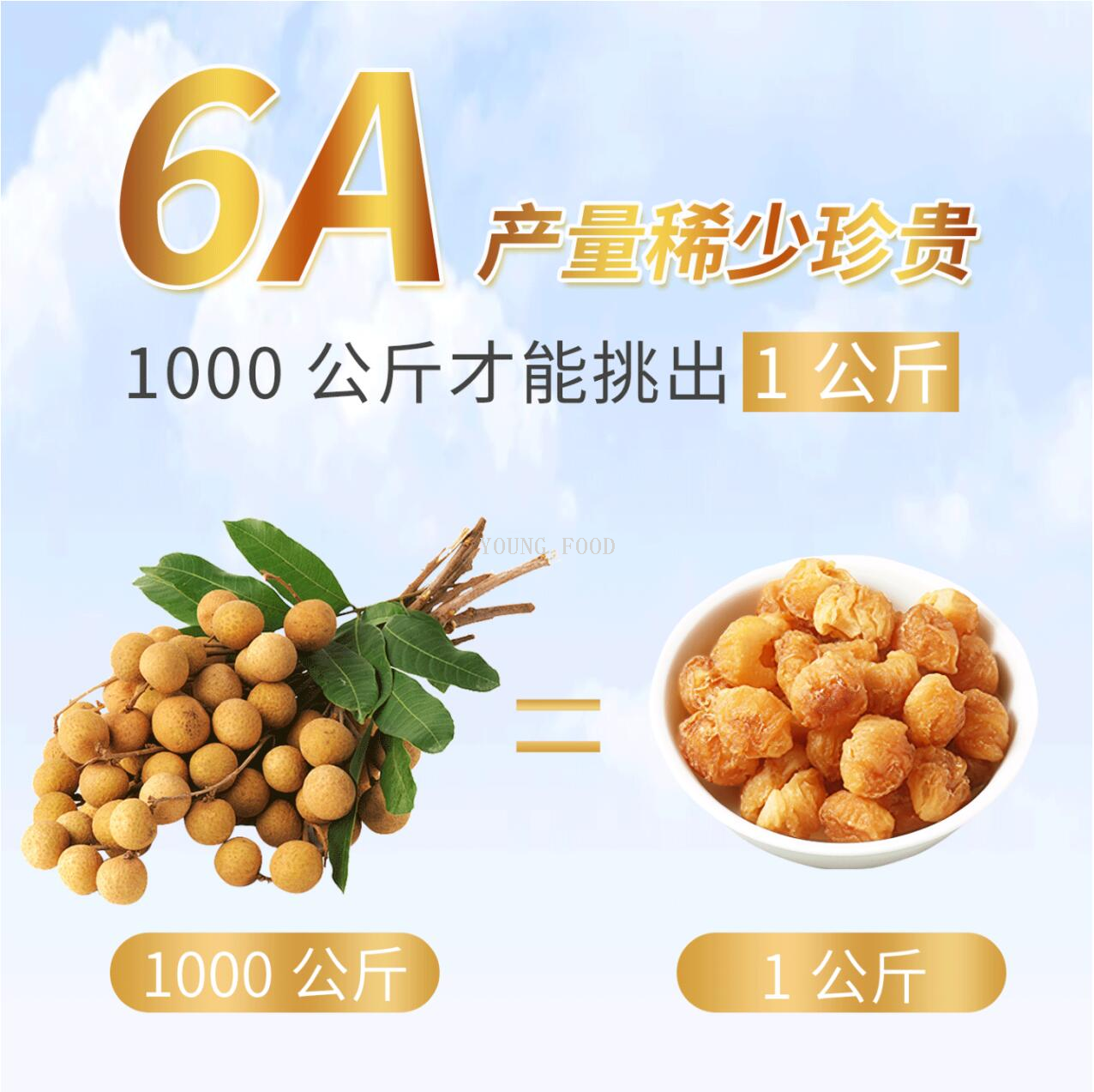 批发包邮！泰国进口皇家字节金黄龙眼肉干龙眼肉4A 200g零食果干详情6