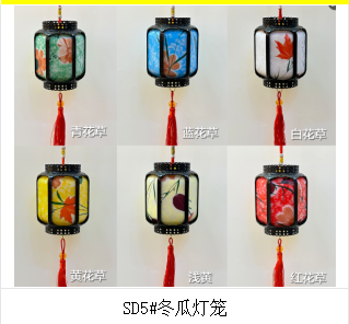 Festive lanterns for the New Year, portable stage decorations and music lights on the balcony Specification drawing