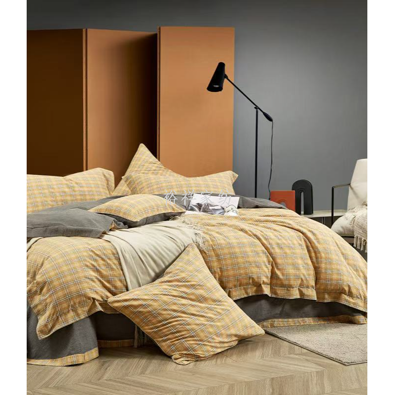 Wholesale pure cotton quilt covers, single pieces, printed and washed cotton student four-piece sets from the manufacturer Item Picture