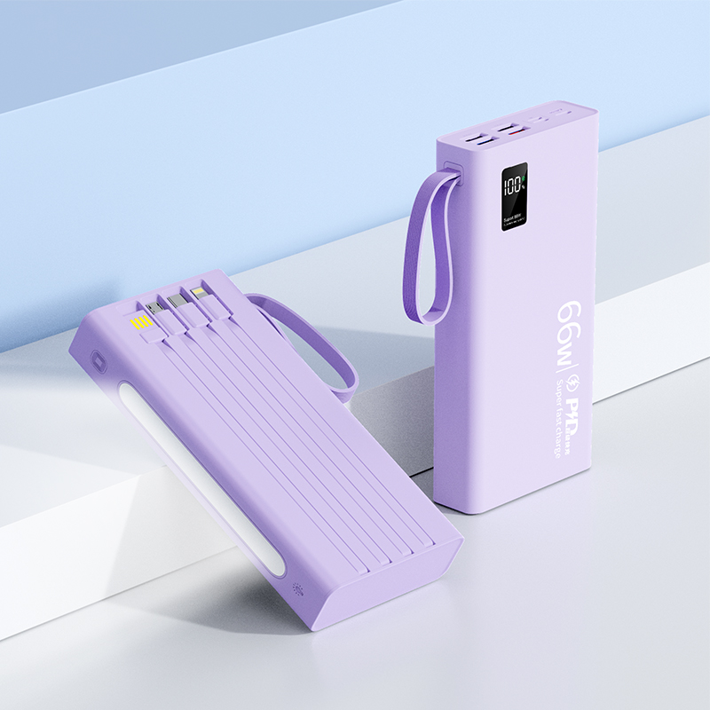 Super fast charging, built-in cable, large capacity, ultra-thin and portable details Picture