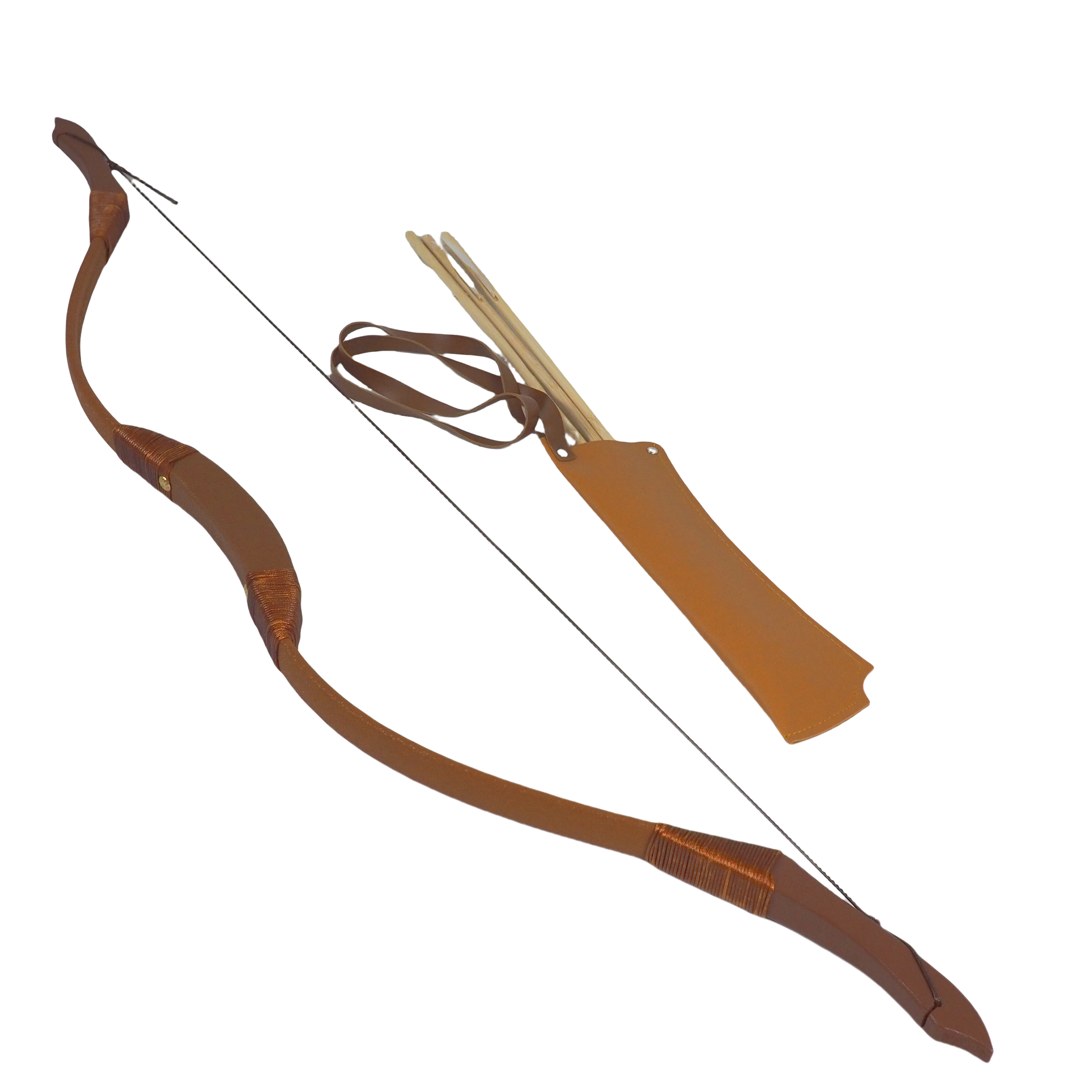 Children's toy bow and arrow, one-meter bow and arrow, traditional Chinese style bow, recurve bow, archery toy, cosplay bow and arrow Item Picture