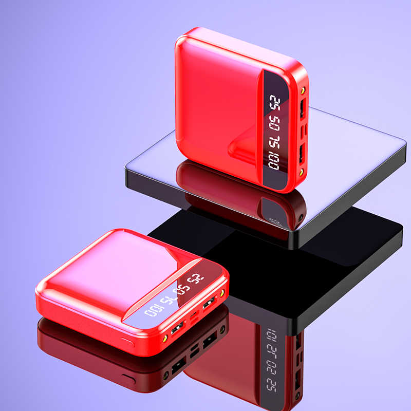 Mini ultra-thin digital display creative fast charging portable power bank details Picture