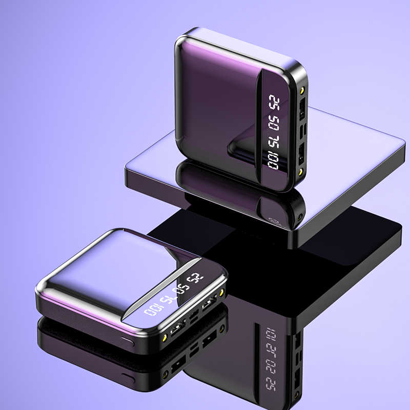 Mini ultra-thin digital display creative fast charging portable power bank Application Scenario