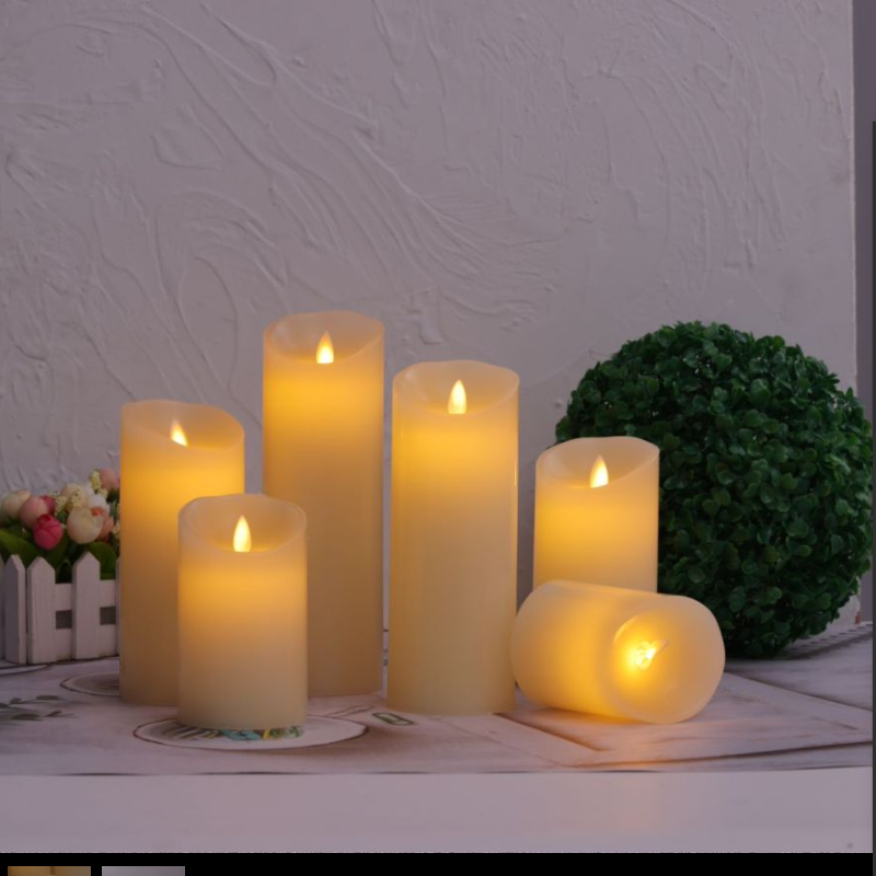 仿真蜡烛电子蜡烛灯真蜡外壳材质灯芯仿真摇摆聚会婚庆氛围营造