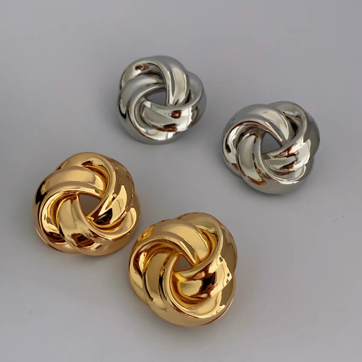 Half summer el mismo estilo - europa y américa viento caliente alta sensibilidad pendientes de metal simple temperamento personalidad atmosférica pendientes