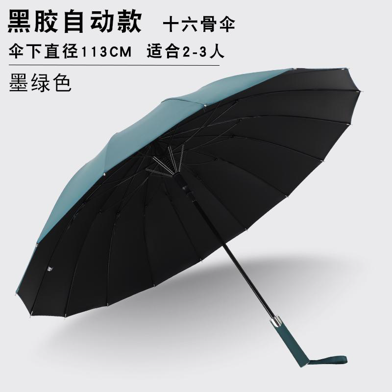 Digital printing three-fold 55×8K full blackout black vinyl sun umbrella