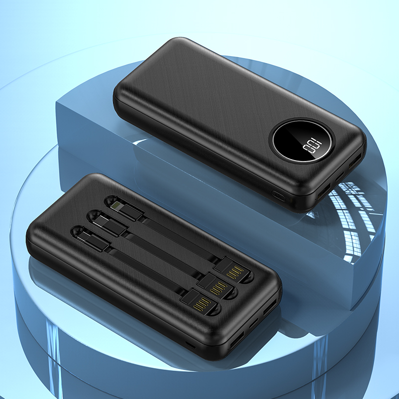Digital Display Detachable Three-Wire Outdoor Portable Power Bank details Picture