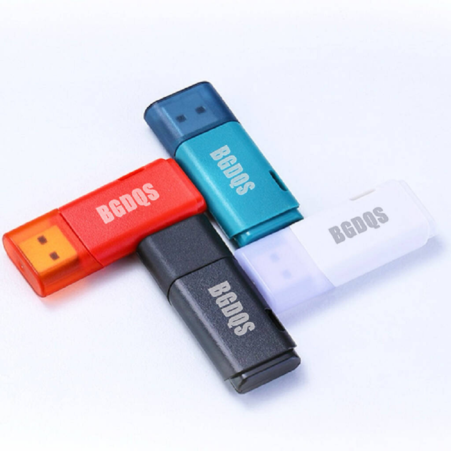 Wholesale customized logo for USB flash drives, 8G high-speed 32G, free laser Logo for bidding meetings, business gifts, USB flash drives with plastic shells full figure