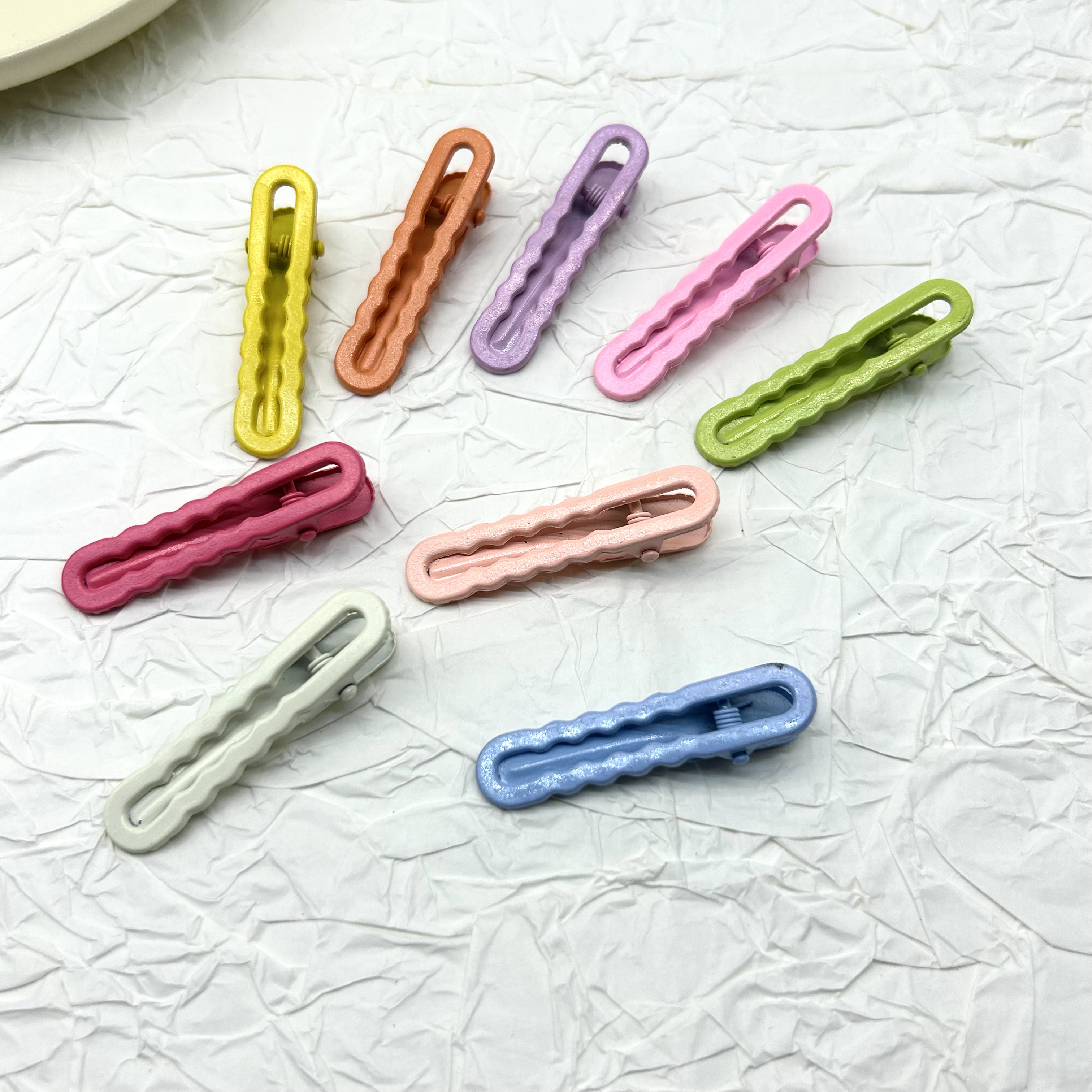 亚克力饰品/抓夹/黑色一字夹/亮黑色发夹一字夹/塑料发夹细节图