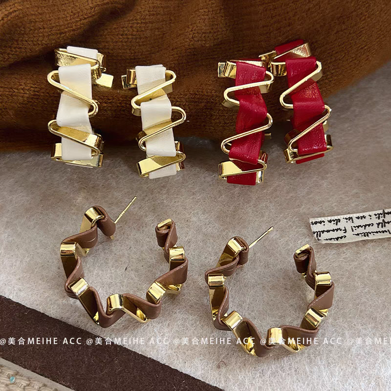 耳环耳饰 独特设计饰品 耳环女款 时尚潮流豹纹精致耳环礼物