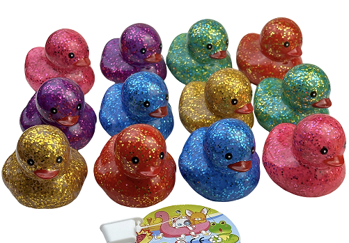 搪胶洗澡鸭子 黄鸭子 金粉鸭会响