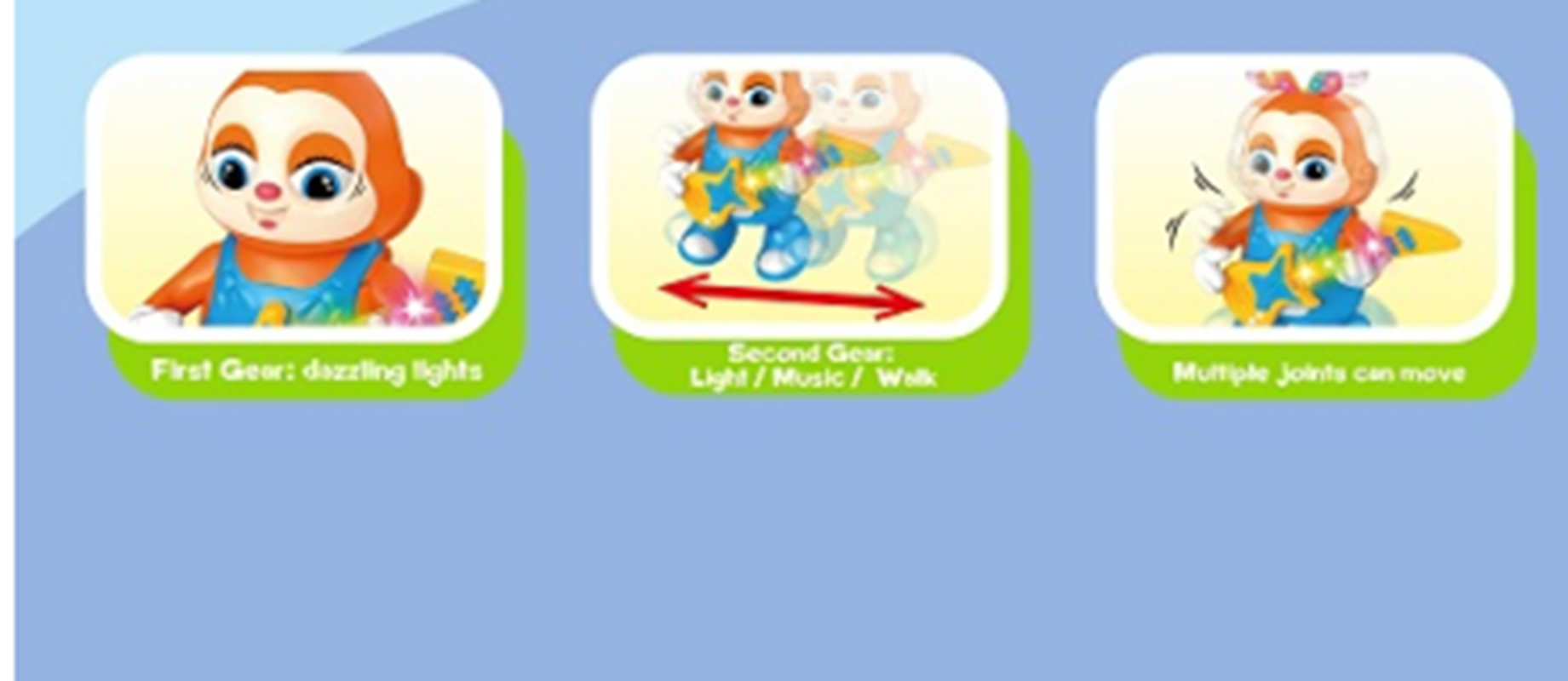 Juguetes para niños puzzle para bebés educación temprana baile swing conejo práctica levantar la cabeza entrenamiento sonido se mueve Item Picture