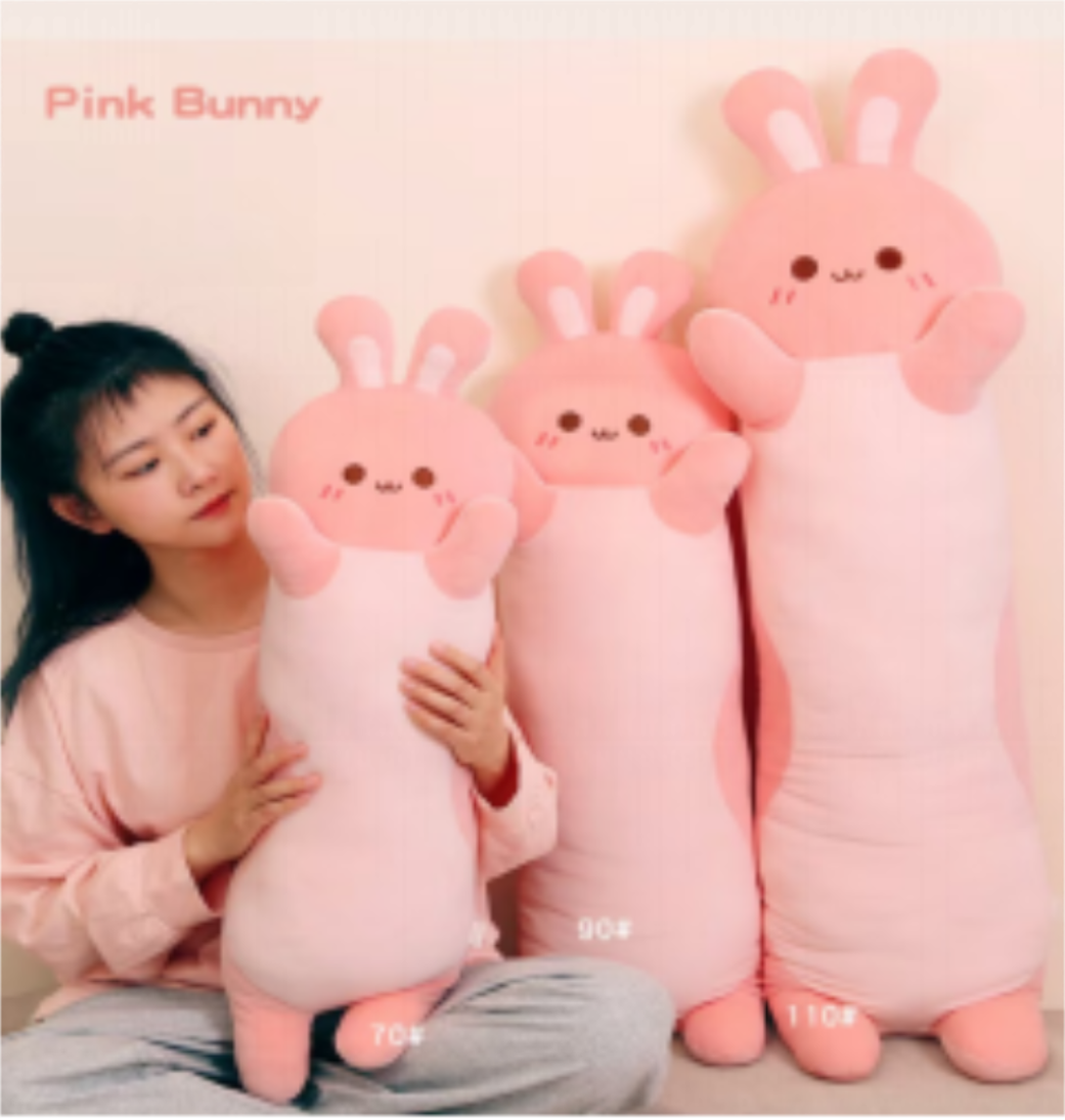 New plush toy, rabbit throw pillow, doll details Picture