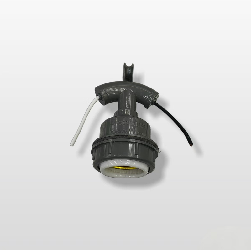 Electricista productos cerámica resistente al agua colgante cabeza cabeza de luz de tornillo
