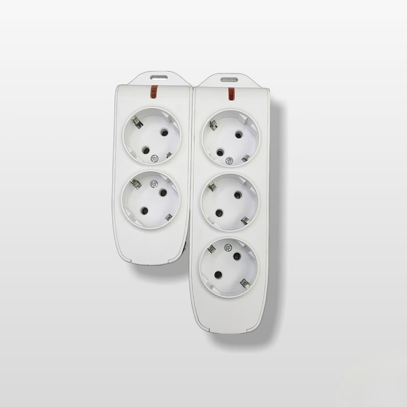 European-style power strips with 2 to 5 positions for electrical products Application Scenario