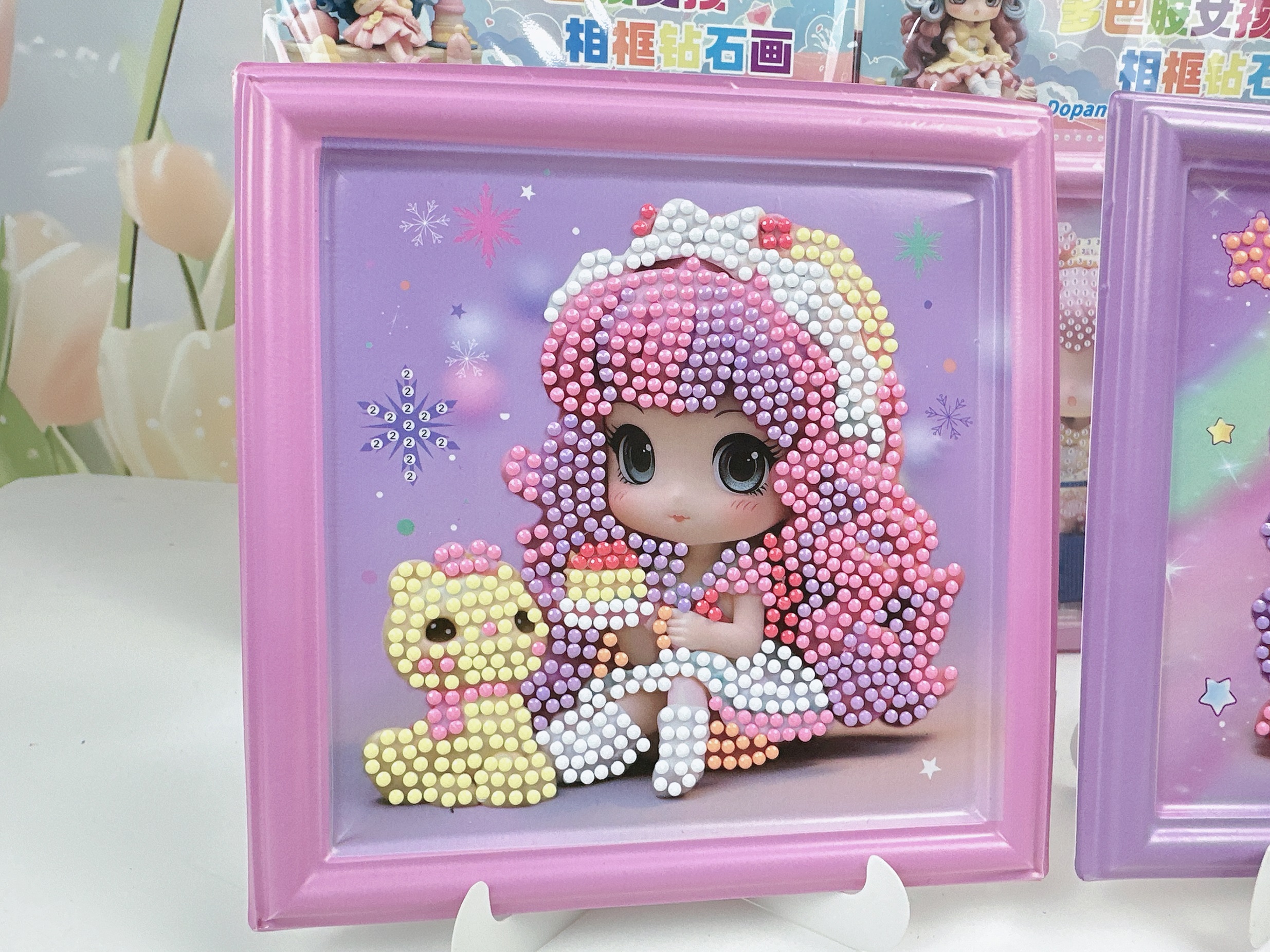 Dopamine Girl photo frame Diamond sticker Creative Sticker diy Handmade Diamond Painting Children's educational Diamond painting pic 16