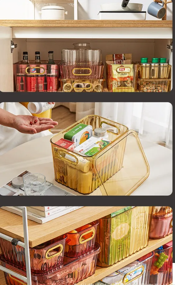 G28-GH2880 transparent student dormitory cosmetics and facial mask storage box, thickened household drawer clothing storage box detail image 9