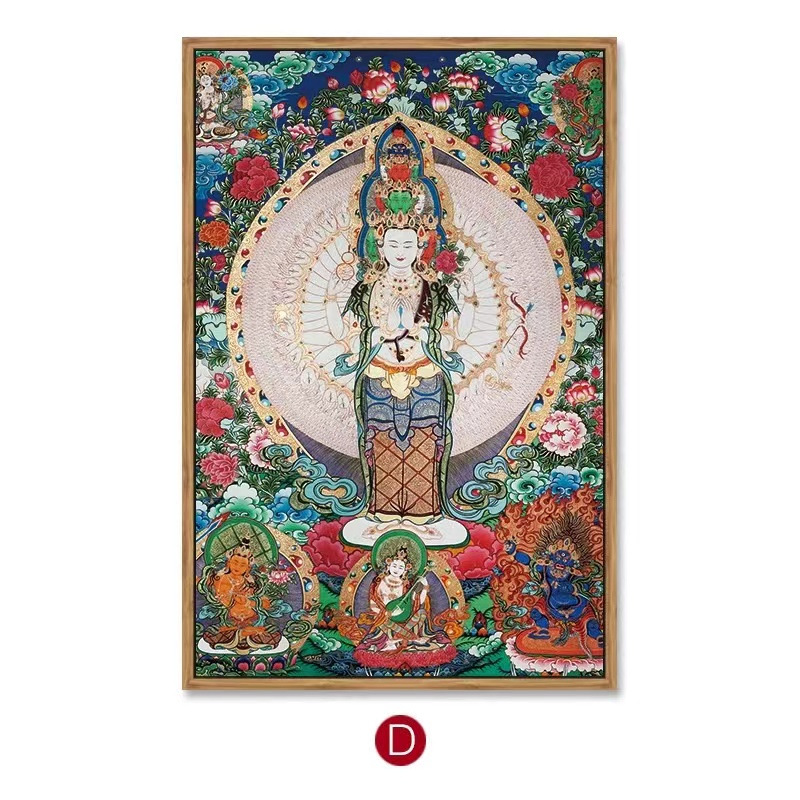 وقد رسمت دون كاكا رسوما على شكل لوحات فنية غرفة جلوس غوانغوان، بوزا، بوشا بوذا، وهي تماثيل بوذا في قرطاجة Specification image