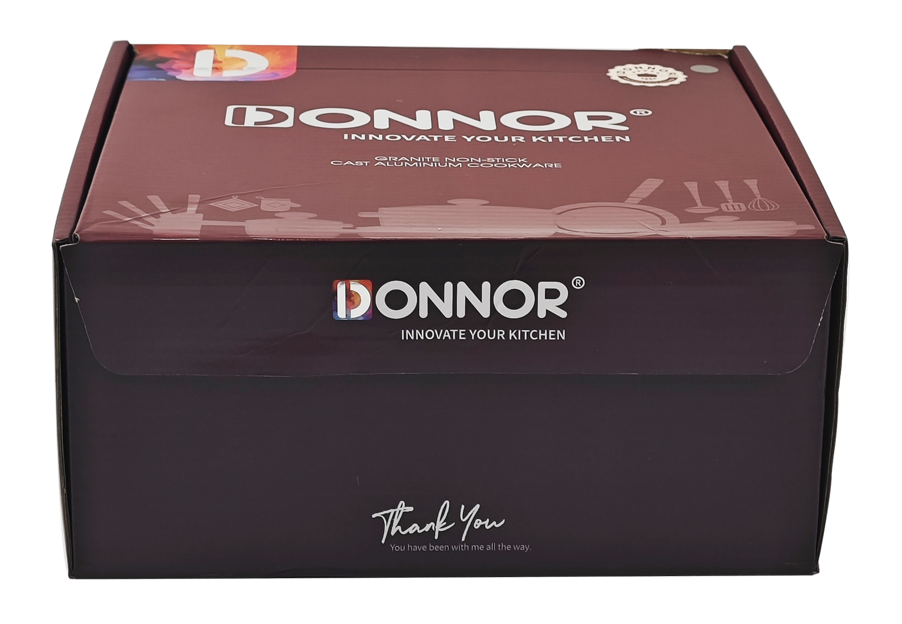 Belle Frying Pan 3-piece Set: 24/26/28 frying pans, uncovered, with a five-layer color box covering the bottom, 4 sets per box. Colour: brown, grey, ivory white Application Scenario