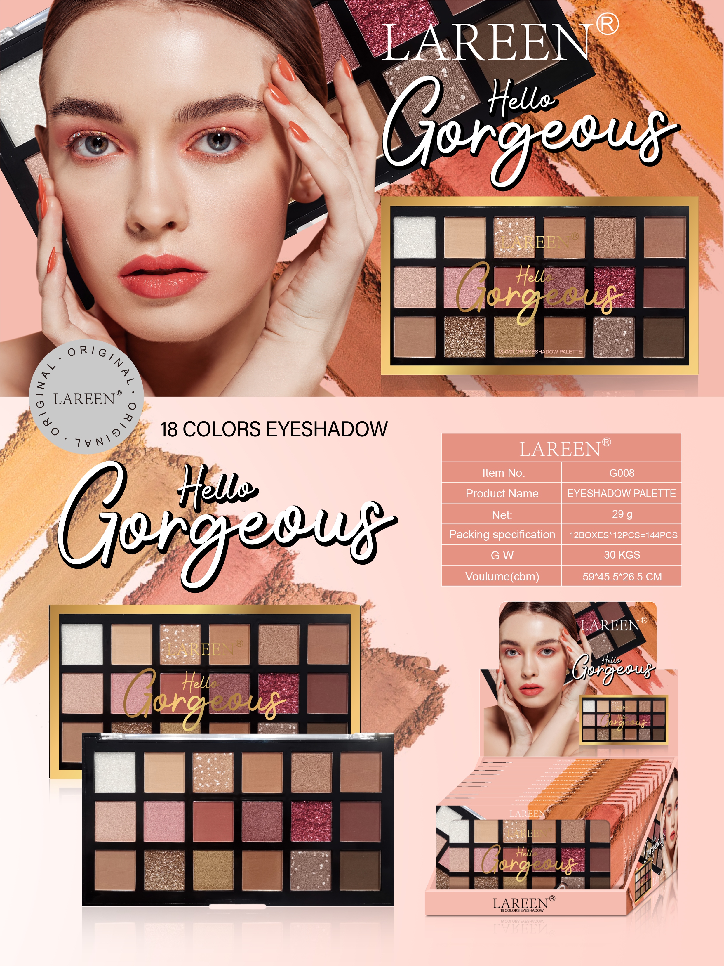 Cosmetics Arlene cosmetics book eyeshadow &Coco cross-border eyeshadow tray thumbnail