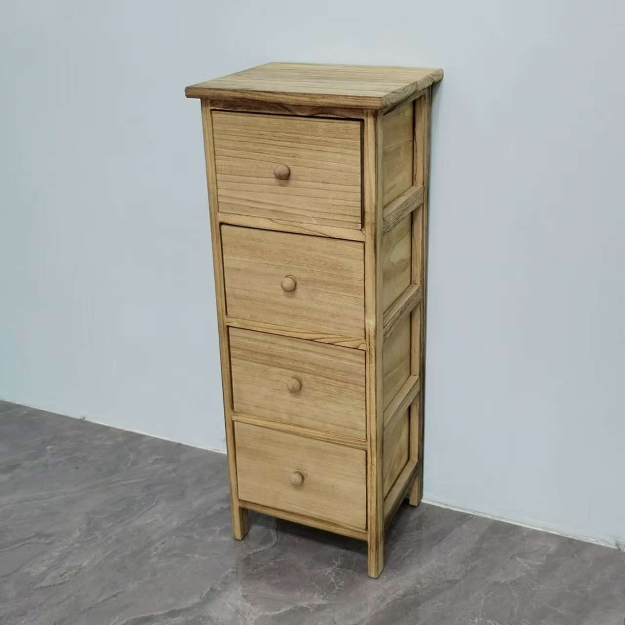 Korean-style furniture bedroom bedside table, white Korean-style simple bedside table, bedroom headboard storage and storage drawer pic 8
