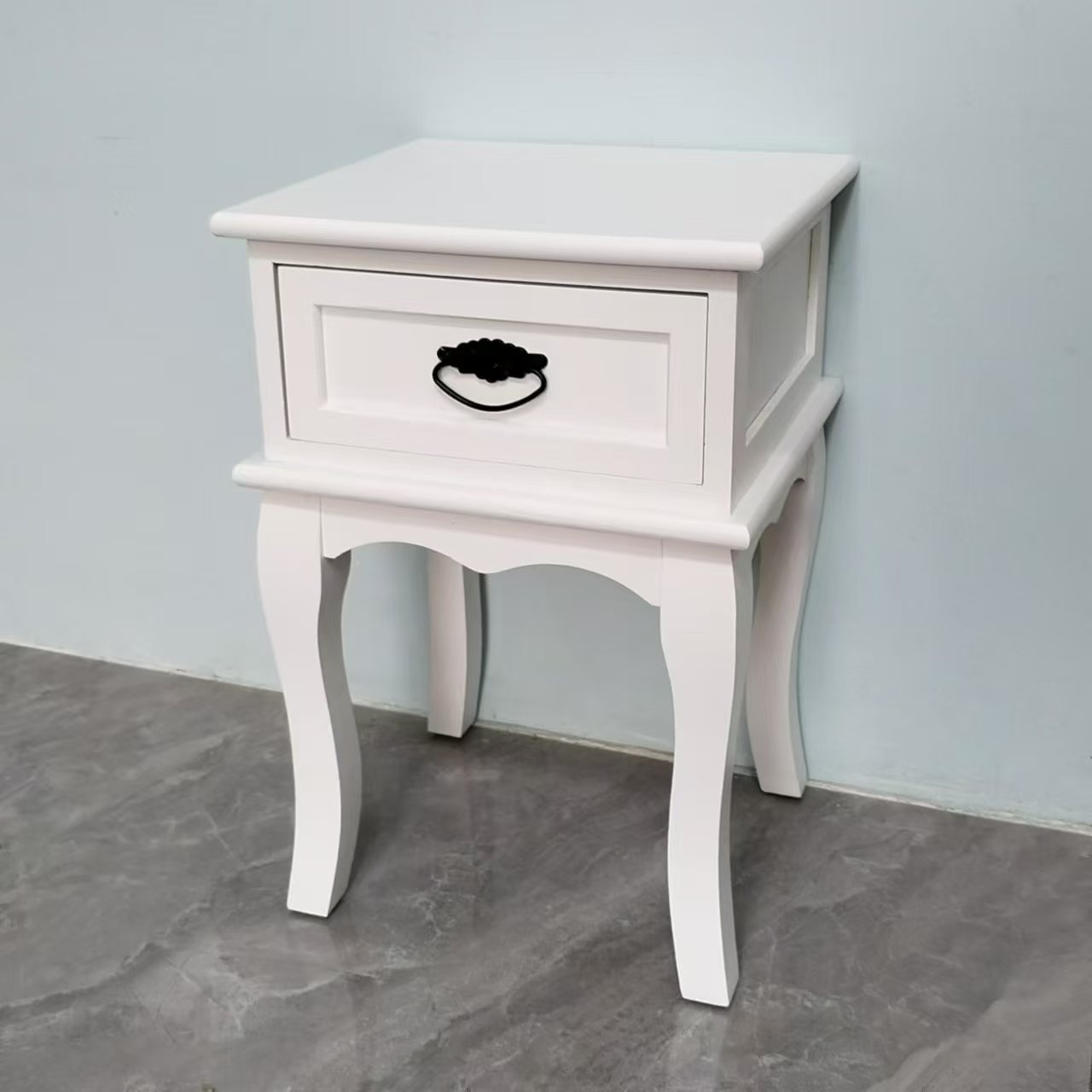 Korean-style furniture bedroom bedside table, white Korean-style simple bedside table, bedroom headboard storage and storage drawer Specification image