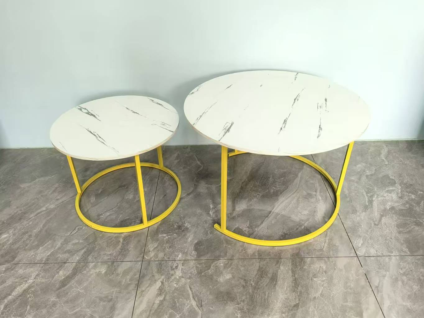 Coffee table, simple living room, home minimalist small apartment, simple style, small tea table, light luxury, Internet celebrity, modern round table Application Scenario