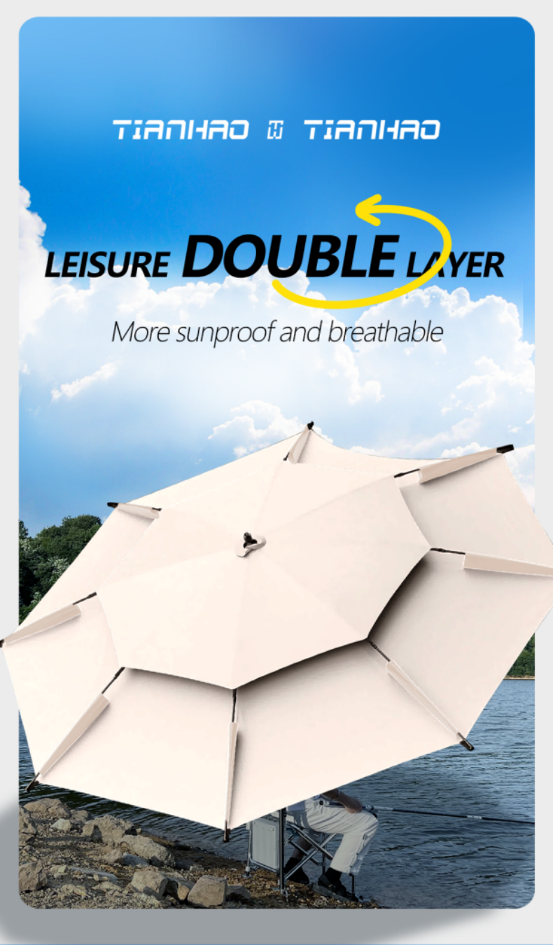 Outdoor Umbrella - Oxford Silver Coating - Spring Tilt详情1