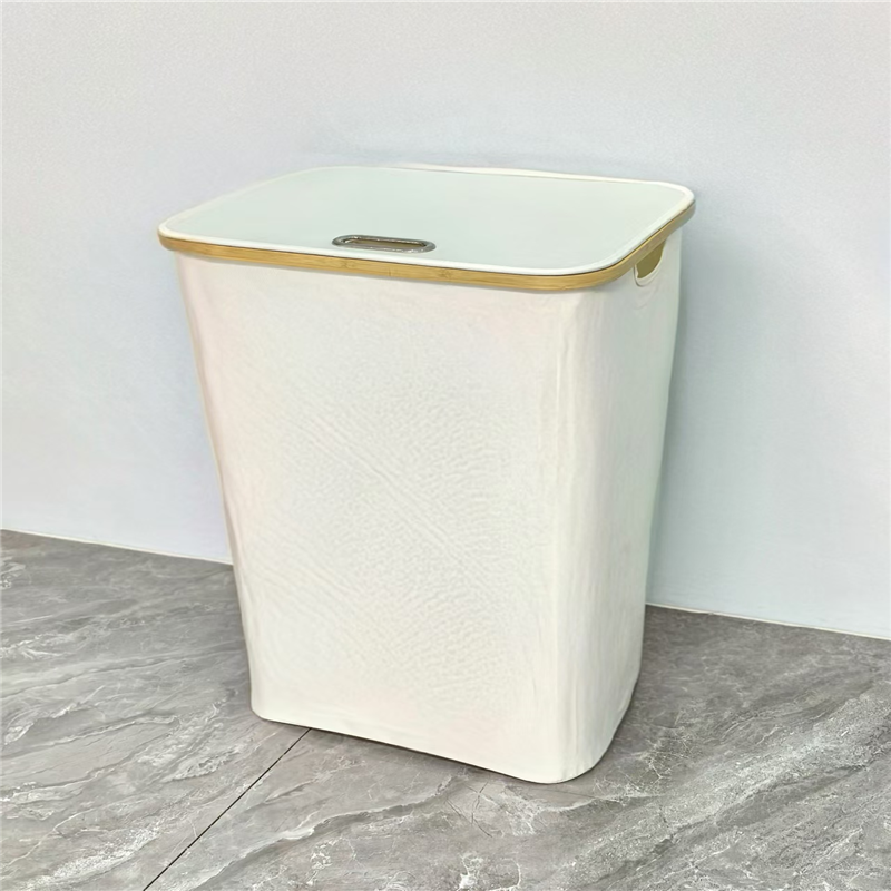 Household foldable dirty clothes basket with wheels, dirty clothes storage basket, Oxford cloth dirty clothes basket for storage Item Picture