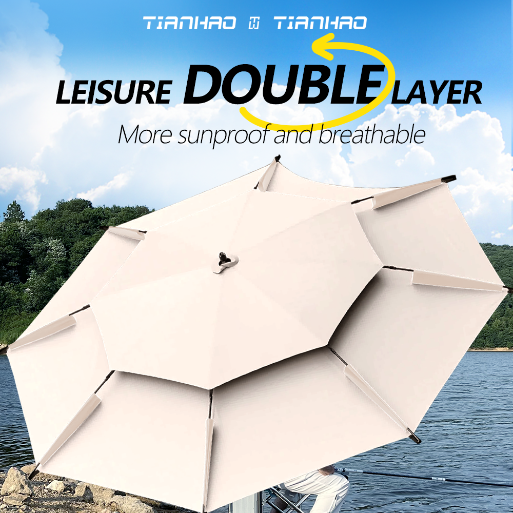 Outdoor Umbrella - Oxford Silver Coating - Spring Tilt