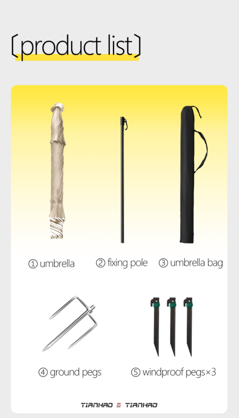 Outdoor Umbrella - Oxford Silver Coating - Spring Tilt详情7