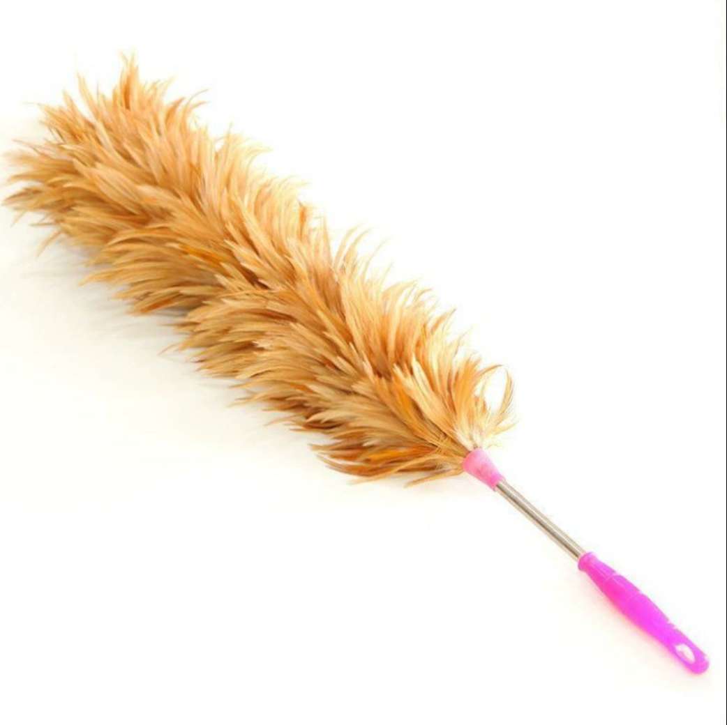 Feather duster dust household bed cleaning health feather duster can not remove hair car dust duster telescopic brush, Item Picture