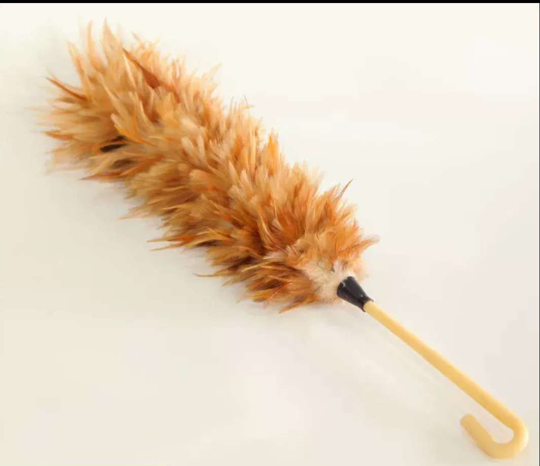 Feather duster dust household bed cleaning health feather duster can not remove hair car dust duster telescopic brush, Specification drawing