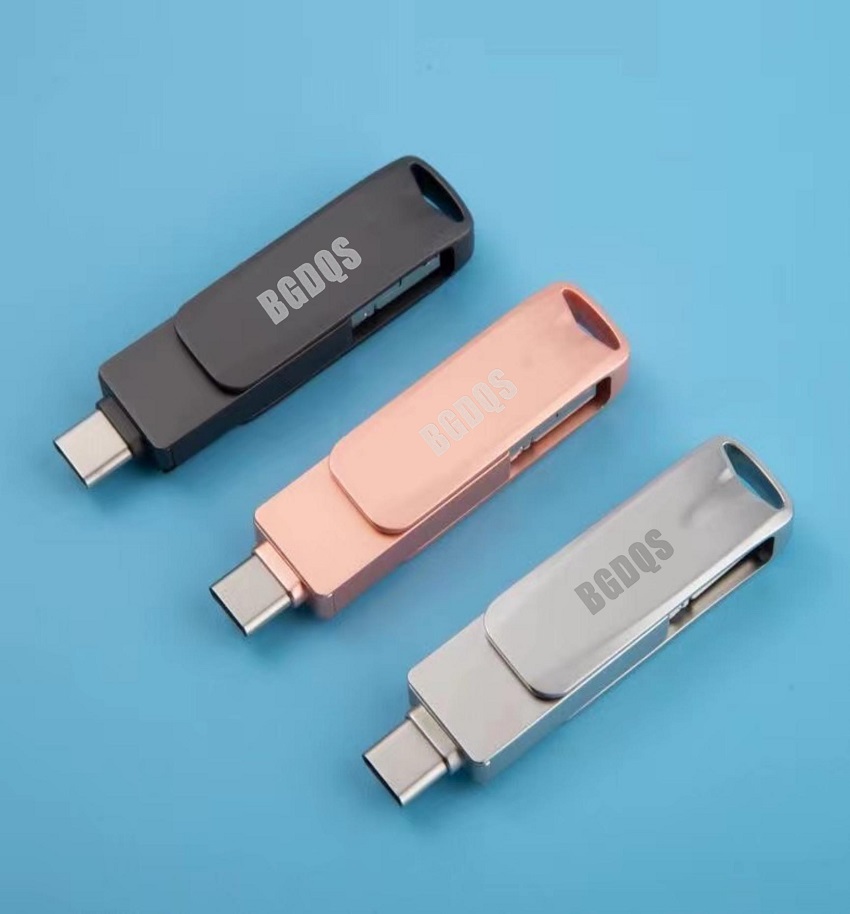 U盘批发 定制logo可旋转 商务U盘64GB高速刻字优盘128GB礼品USB3.0 32GB电脑U盘金属U盘