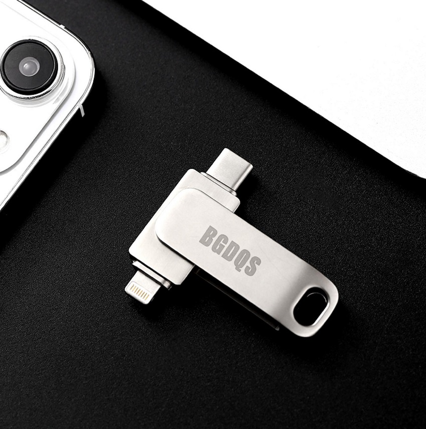 U盘批发 定制logo可旋转 商务U盘高速刻字优盘128GB礼品USB3.0 32GB电脑U盘金属详情1