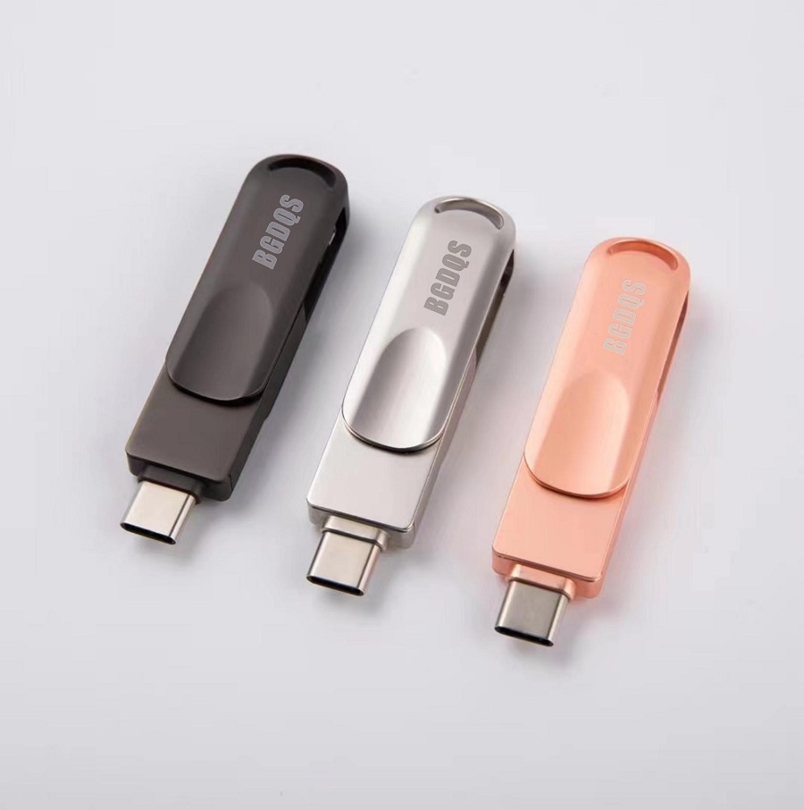 U盘批发工厂直销 定制logo可旋转 商务U盘高速刻字优盘128GB礼品USB3.0 32GB电脑金属U盘