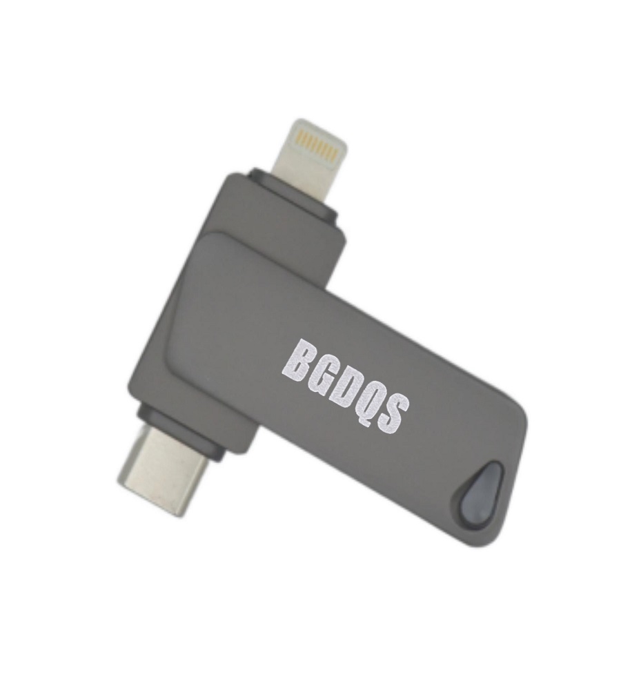 OTG factory wholesale custom logo rotatable small business USB flash drive with high-speed engraving 128GB gift USB3.0 32GB64GB USB flash drive full figure