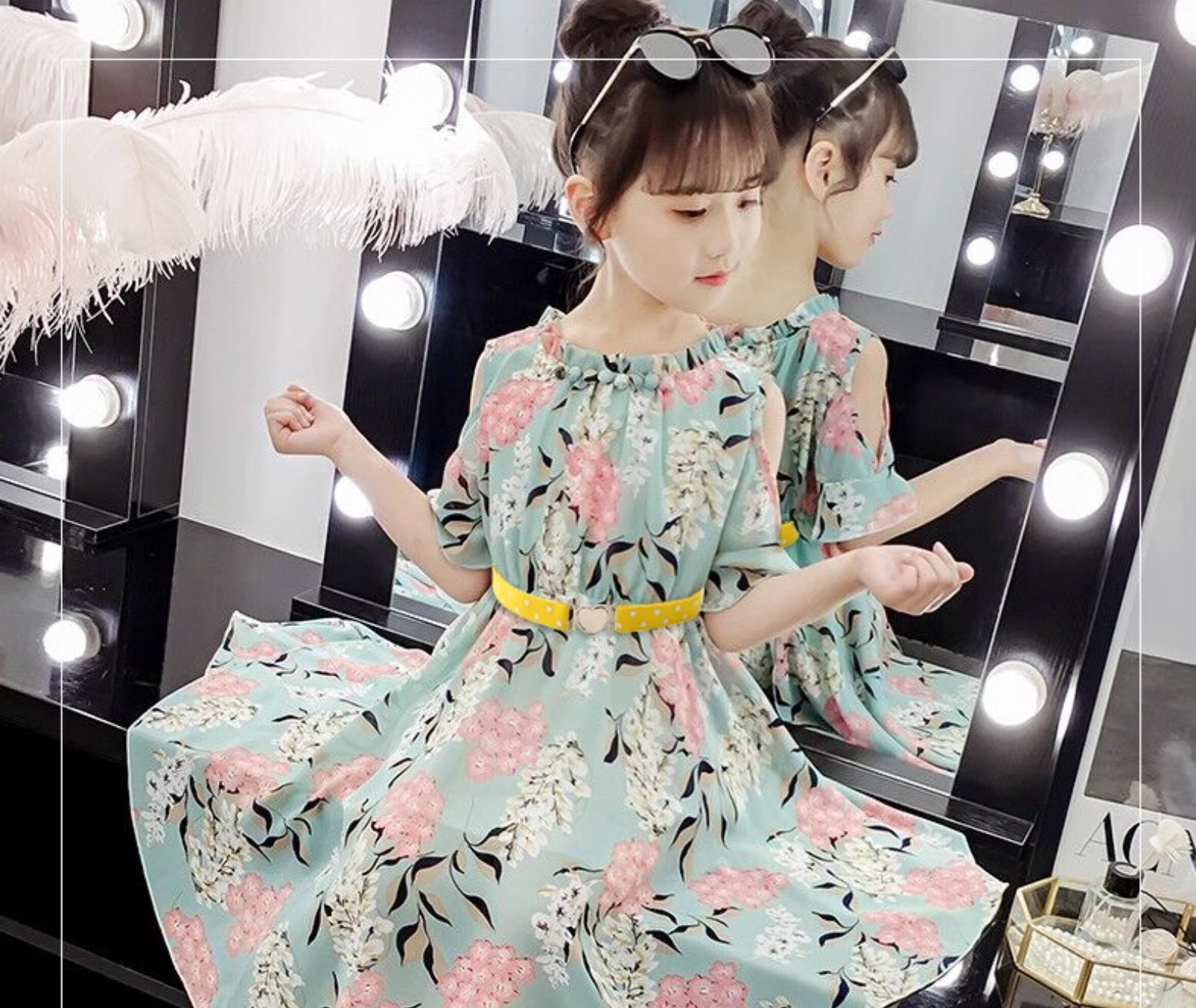 女童腰带弹力窄款羽绒服腰封配裙子小学生皮带女孩子裤带儿童幼儿详情1