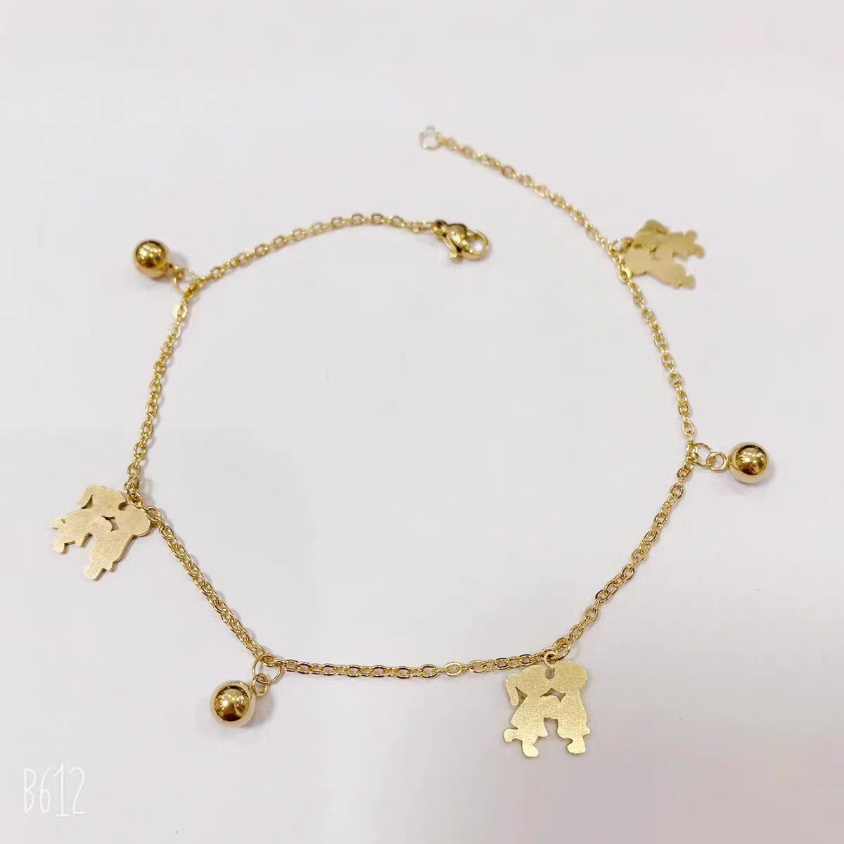 Hot-selling Amazon titanium steel, stainless steel, and steel-colored bracelets and anklets for women, dozens of simple styles, versatile, original manufacturer