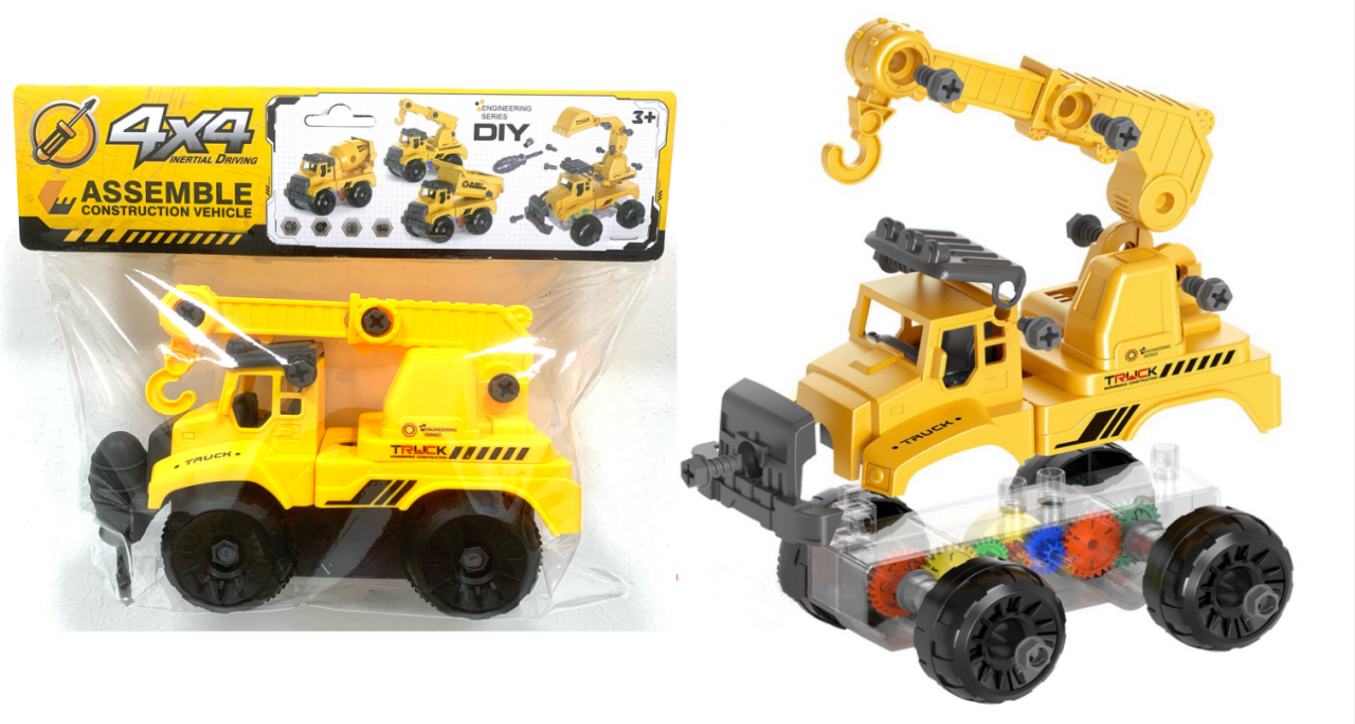 可组装 工程车 Truck Assemble Construction DIY详情图3