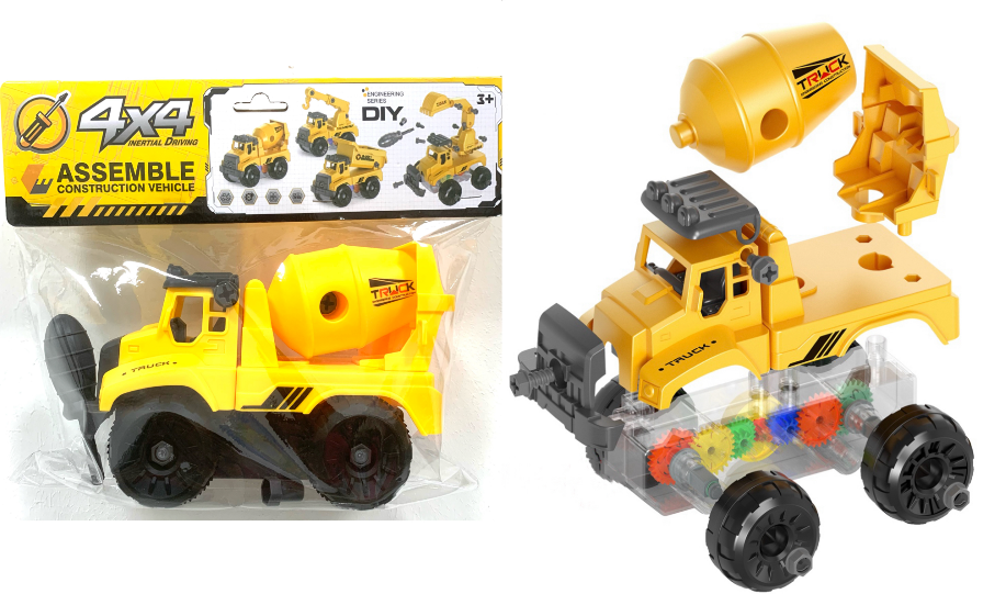 可组装 工程车 Truck Assemble Construction DIY详情图2