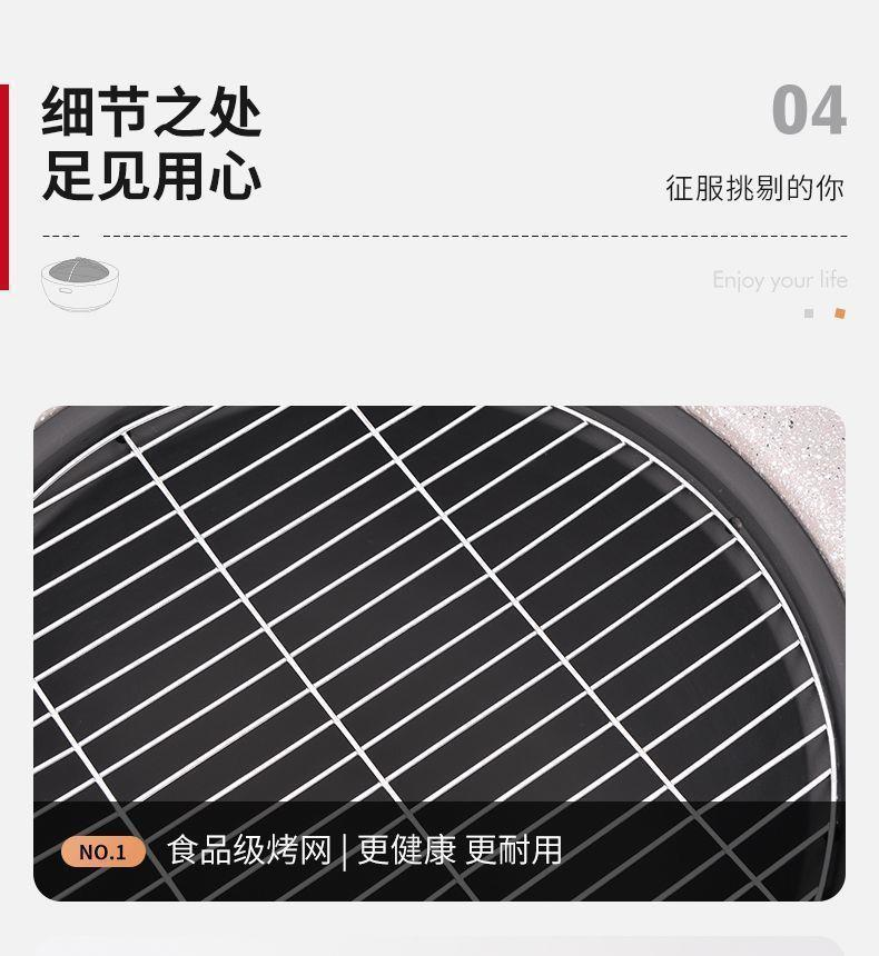 户外烧烤炉烤炉烧烤室内庭院木炭火盆炭火火炉取暖炉家用围炉煮茶柴火炉KL003详情5