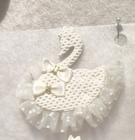 泉鑫辅料布艺DIY服饰帽子袜子配件设计手工饰品日韩枕头半成小天鹅蝴蝶结圆形新款棉纱布打结蝴蝶结清新饰品配件织带蝴蝶结辅料详情2