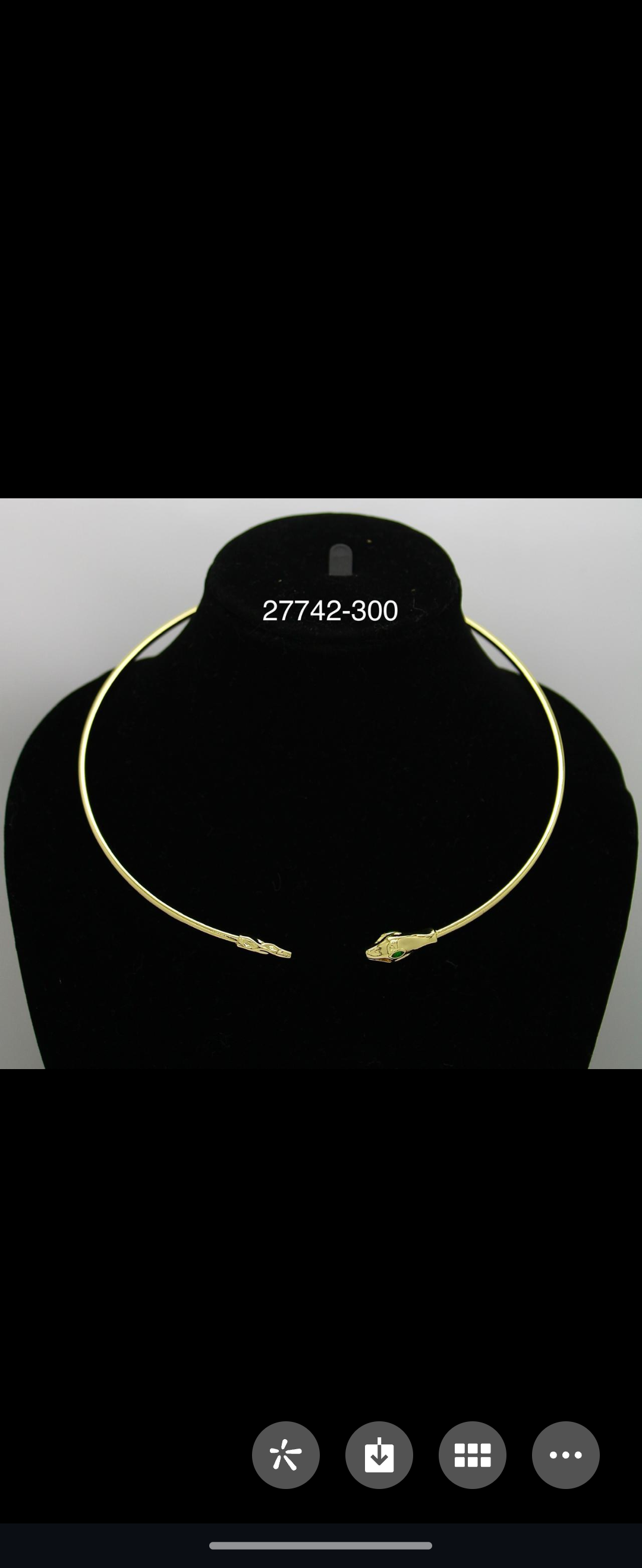 Fashionable and exquisite snake collar