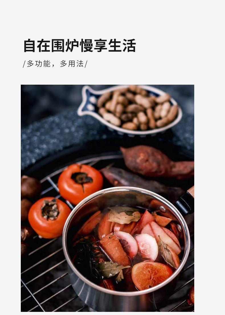 户外烧烤炉烤炉烧烤室内庭院木炭火盆炭火火炉取暖炉家用围炉煮茶柴火炉KL003详情2